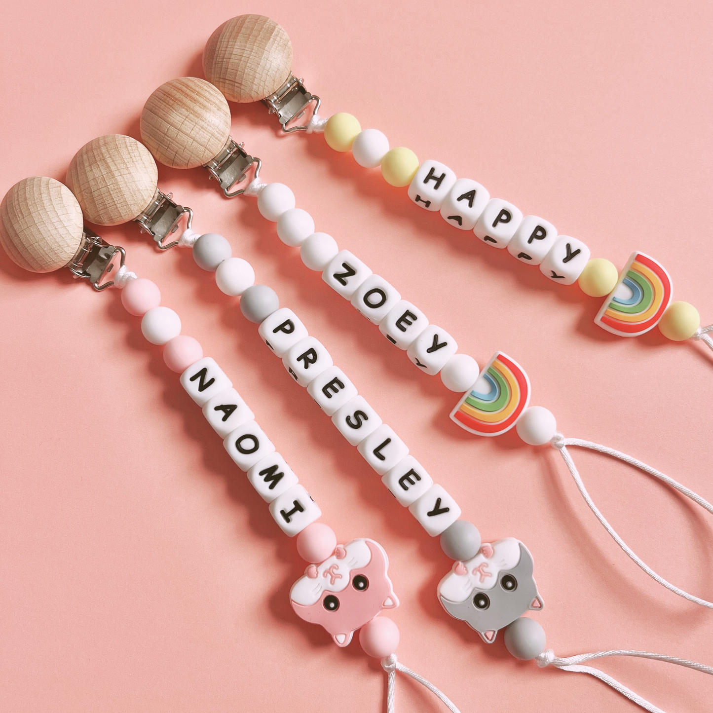 Custom Newborn Pacifier Clip | Pacifier Holder With Name