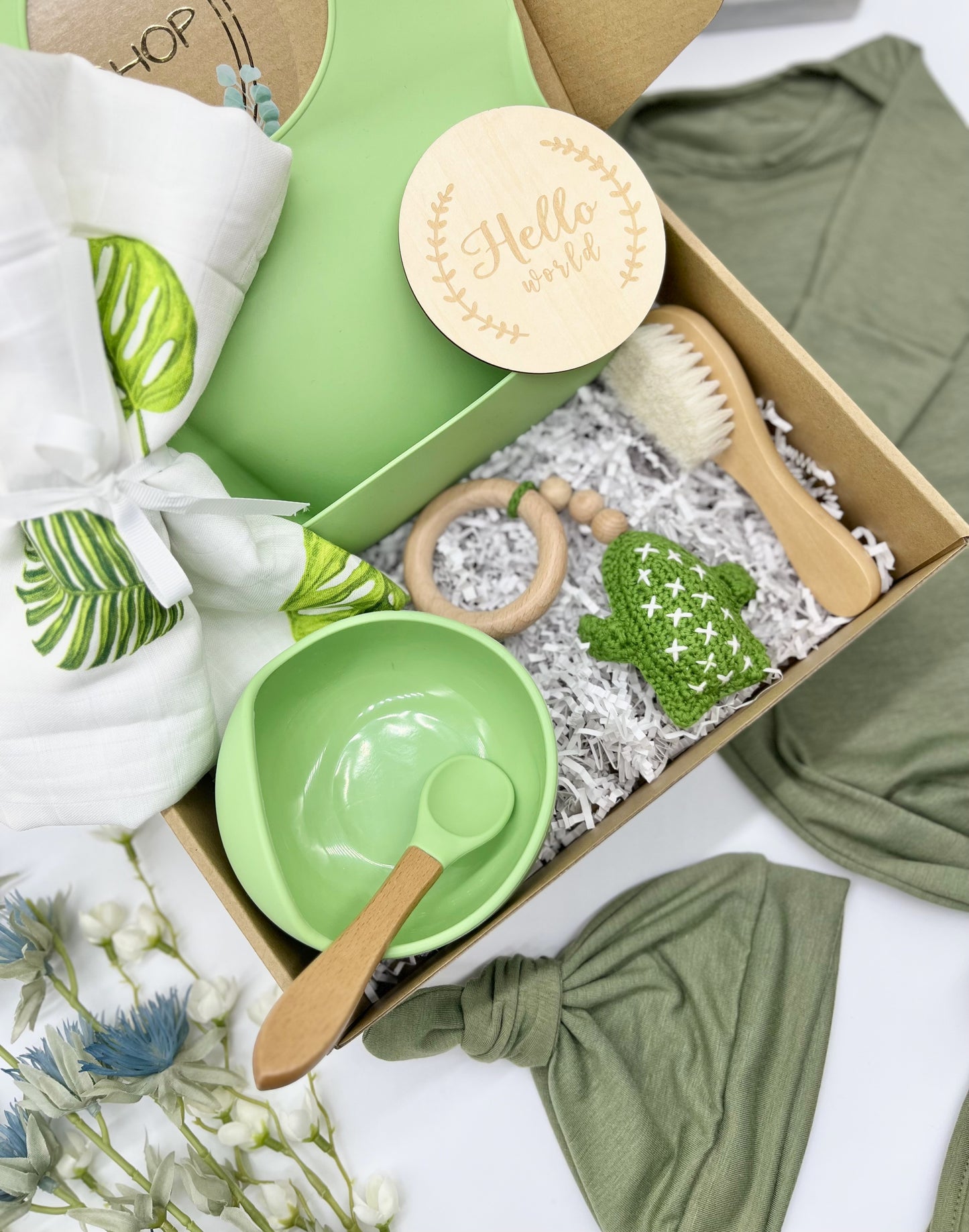Baby Blue Elephant 10Piece Gift Set