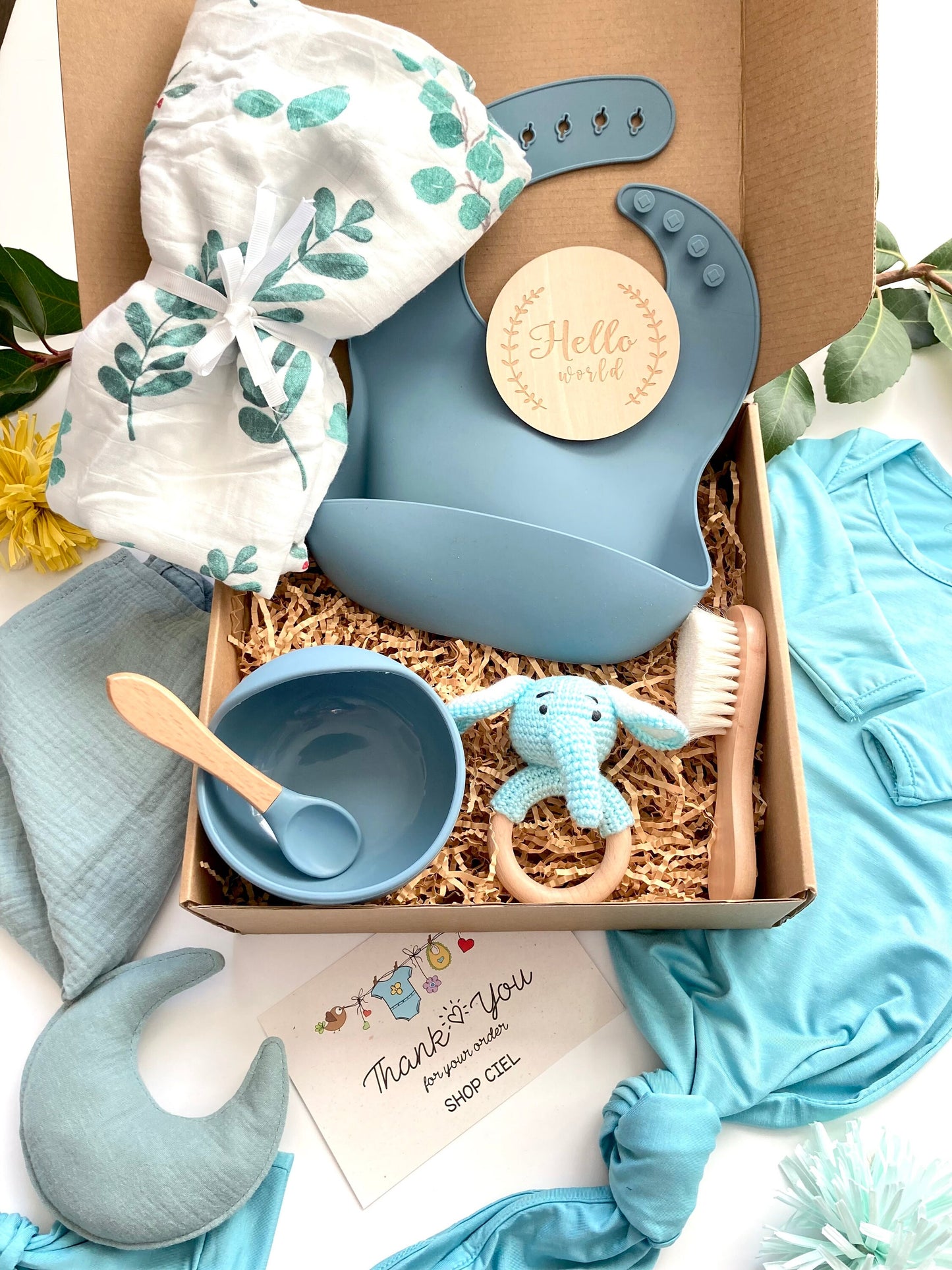 Welcome Newborn Baby Gift Box | 10 Piece Gift Set