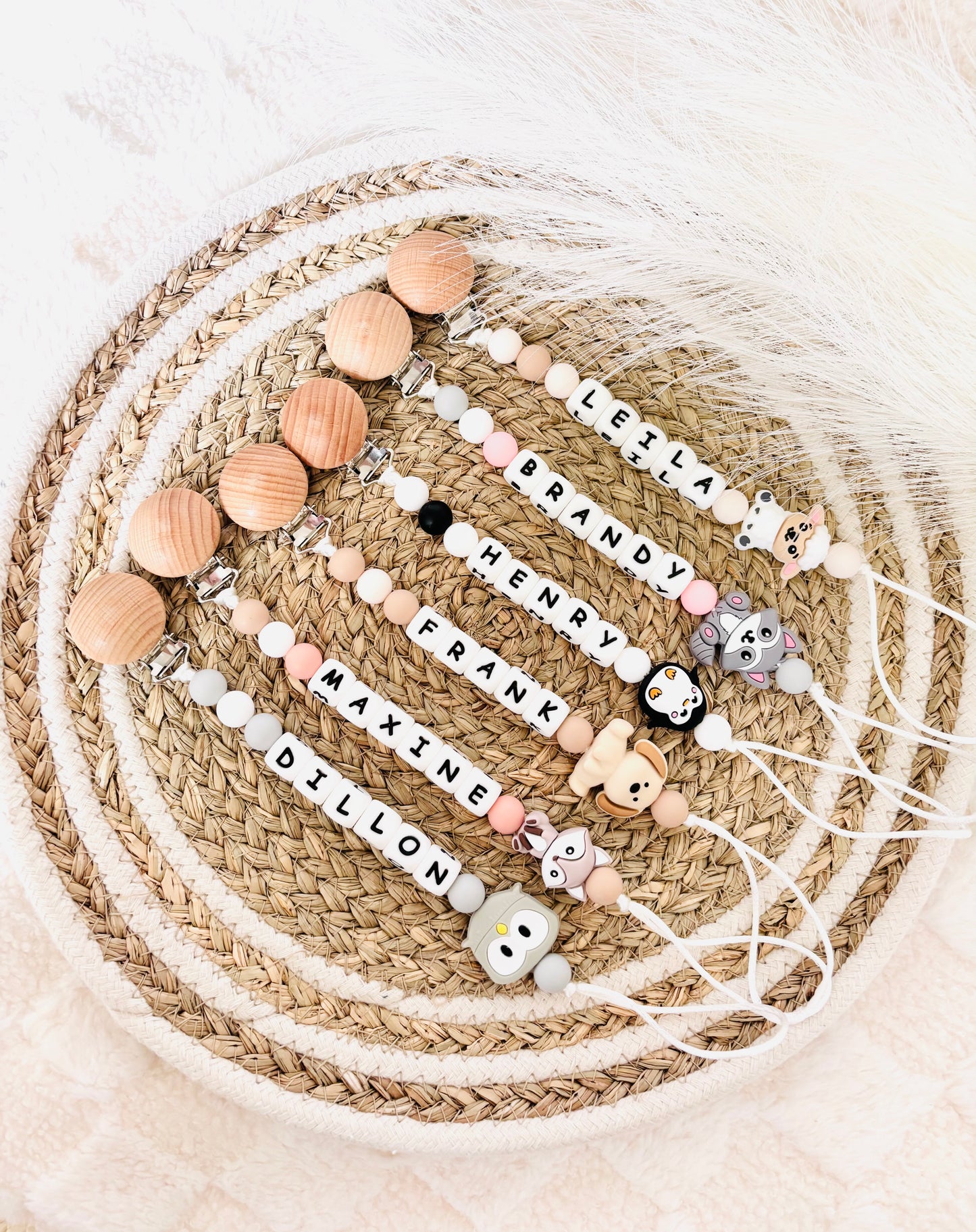 Pacifier Clip Personalized | Custom Binky | Pacifier Holder With Name