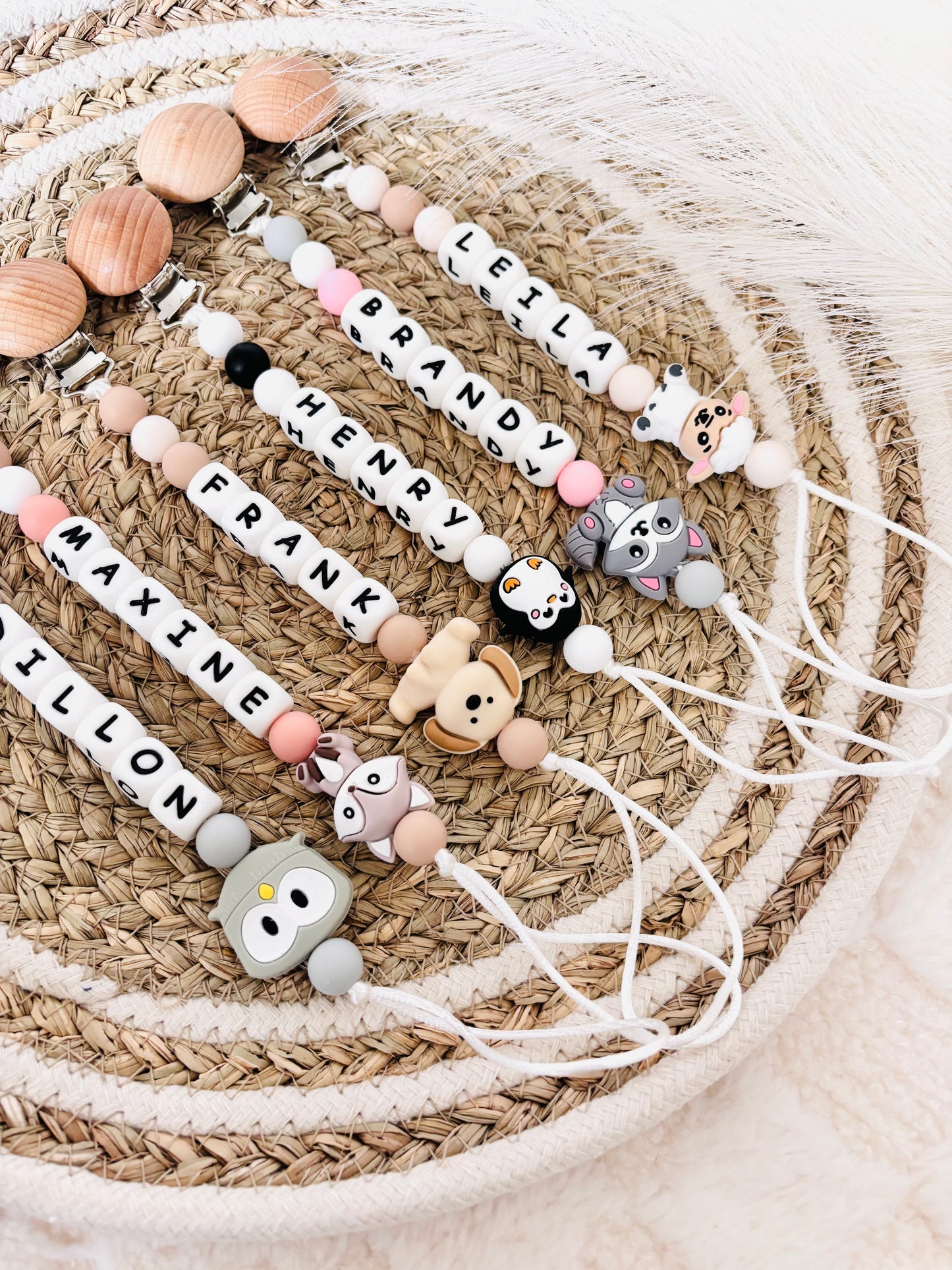 Pacifier Clip Personalized | Custom Binky | Pacifier Holder With Name