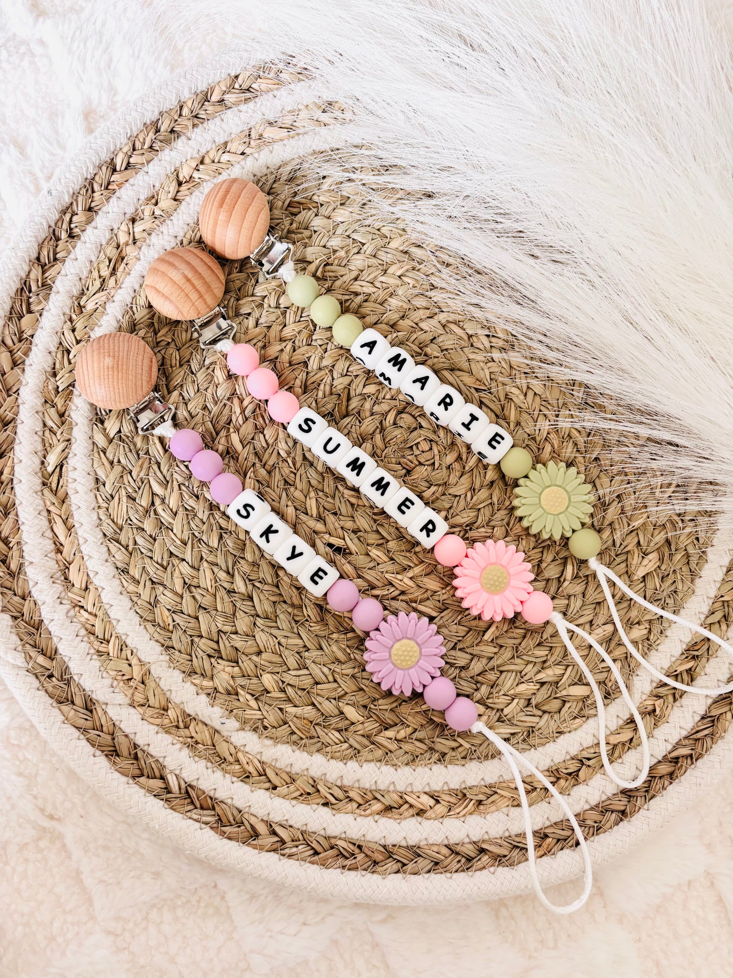 Personalized Pacifier Clip | Custom Binky | Pacifier Holder With Name