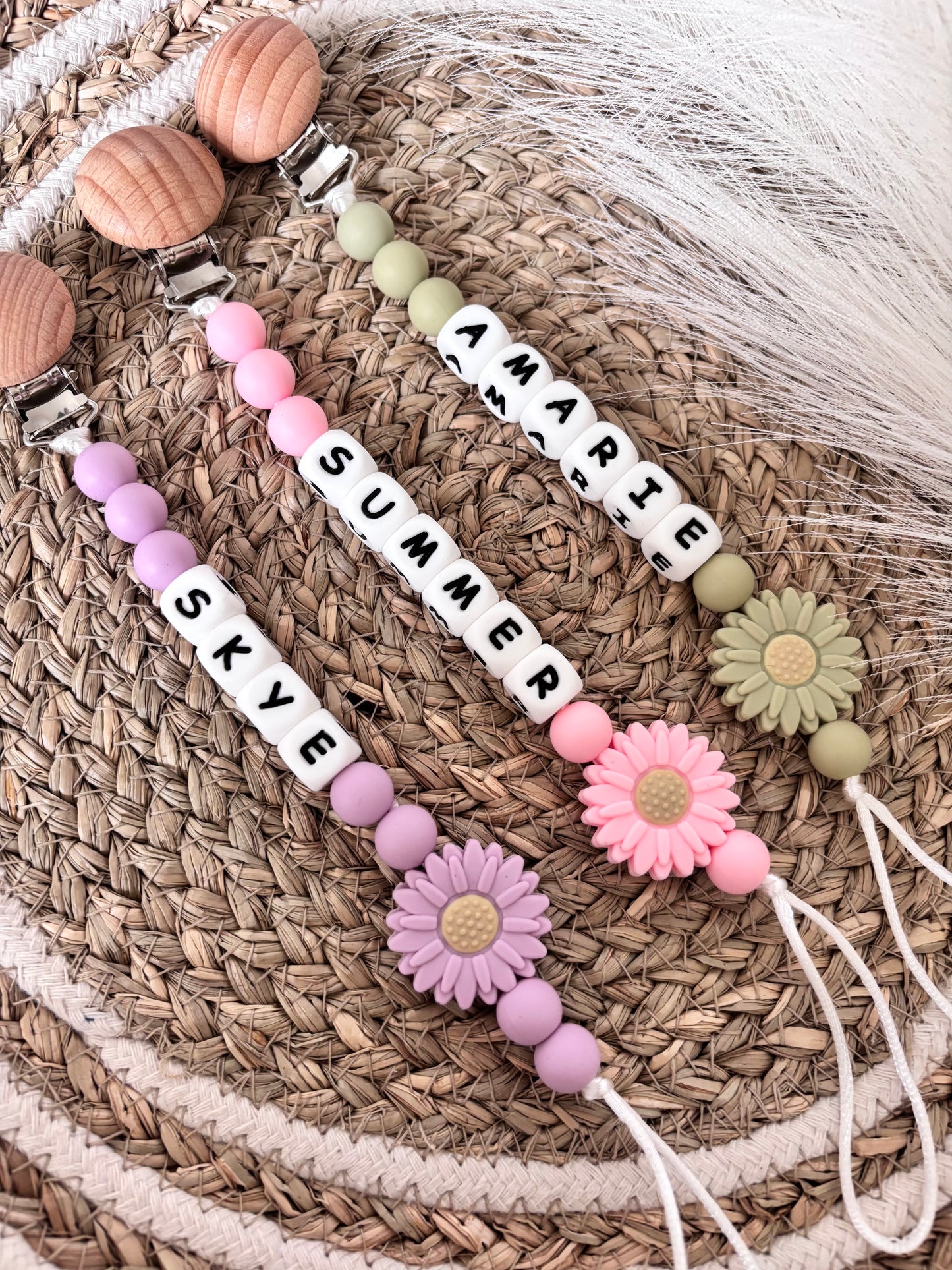 Personalized Pacifier Clip | Custom Binky | Pacifier Holder With Name