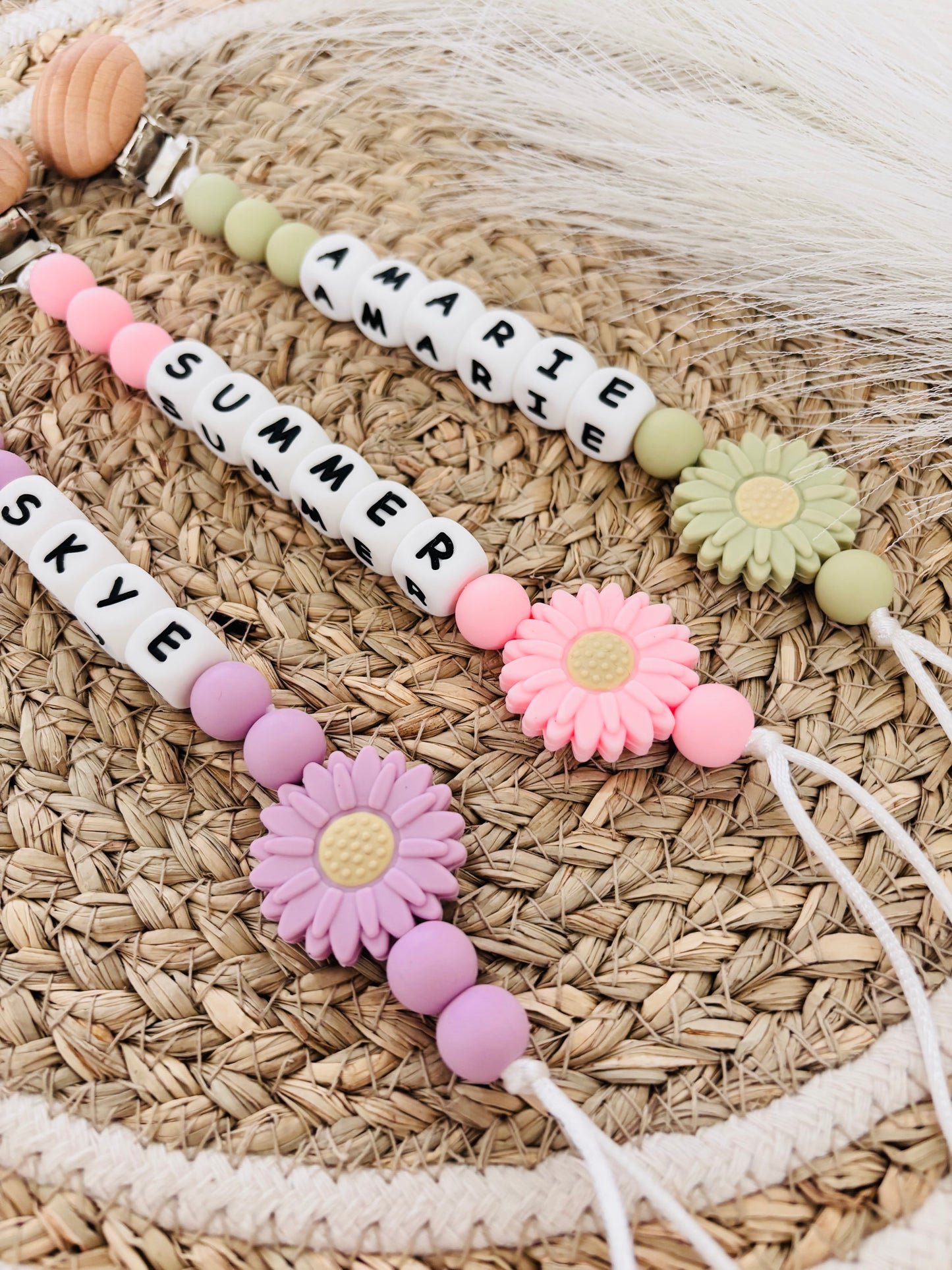Personalized Pacifier Clip | Custom Binky | Pacifier Holder With Name