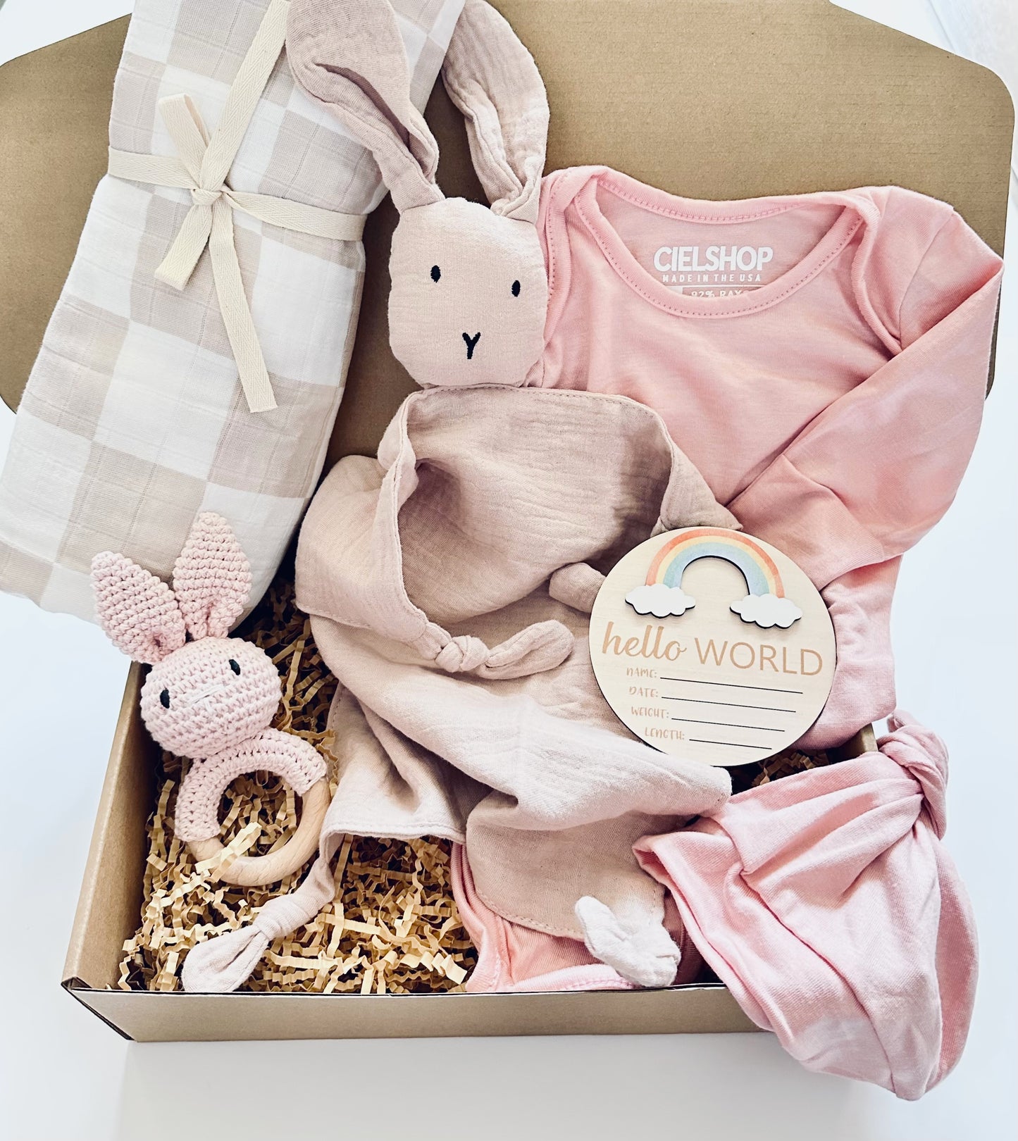 6pcs Baby Shower Bunny Set