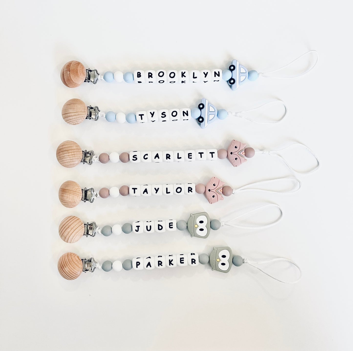Personalized Owl Pacifier Clip