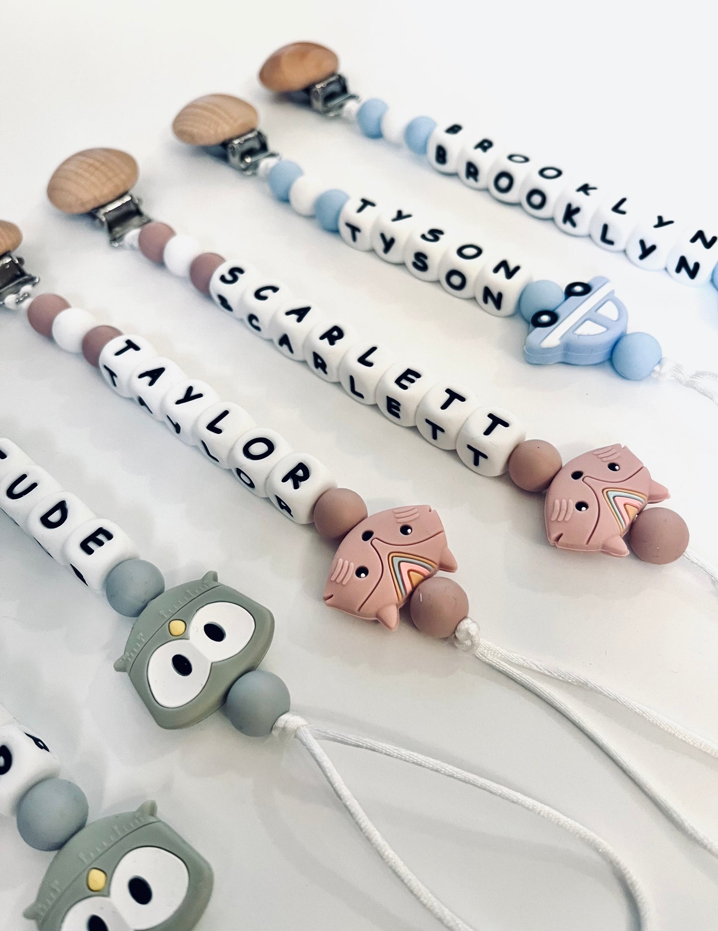 Personalized Owl Pacifier Clip