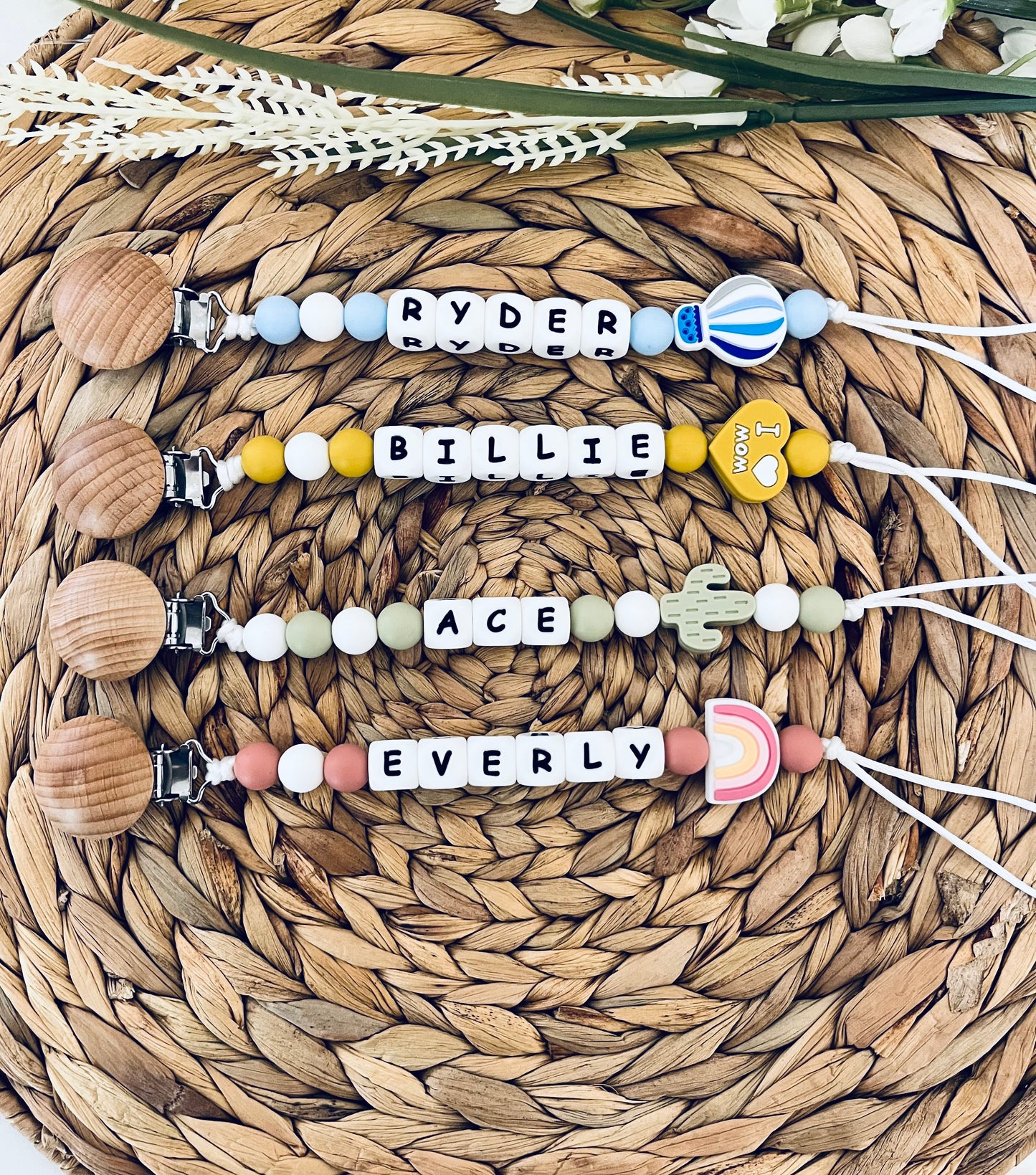 Pacifier Clip Personalized | Custom Binky