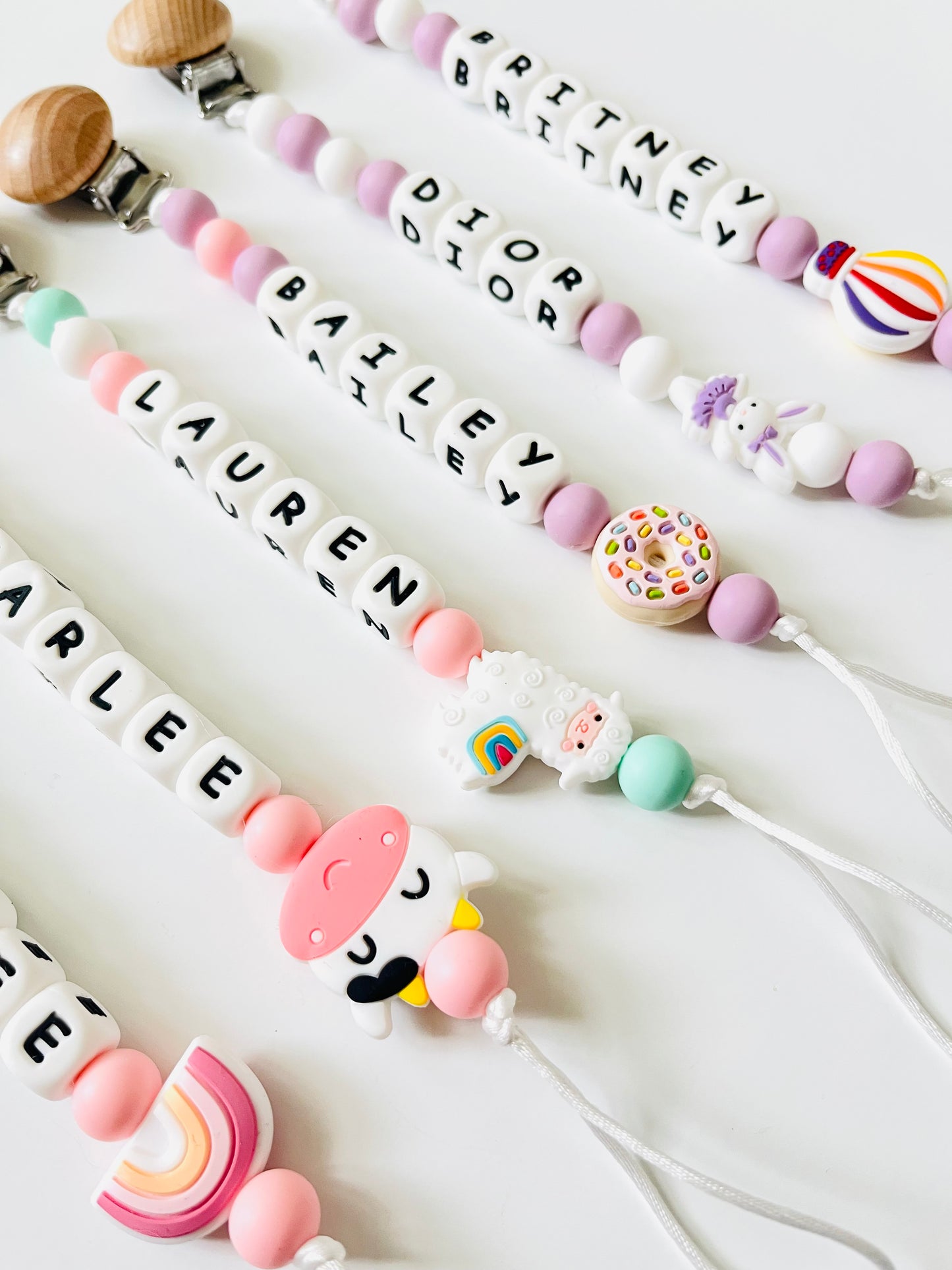 Personalized Pacifier Clip | Custom Newborn Pacifier Clip