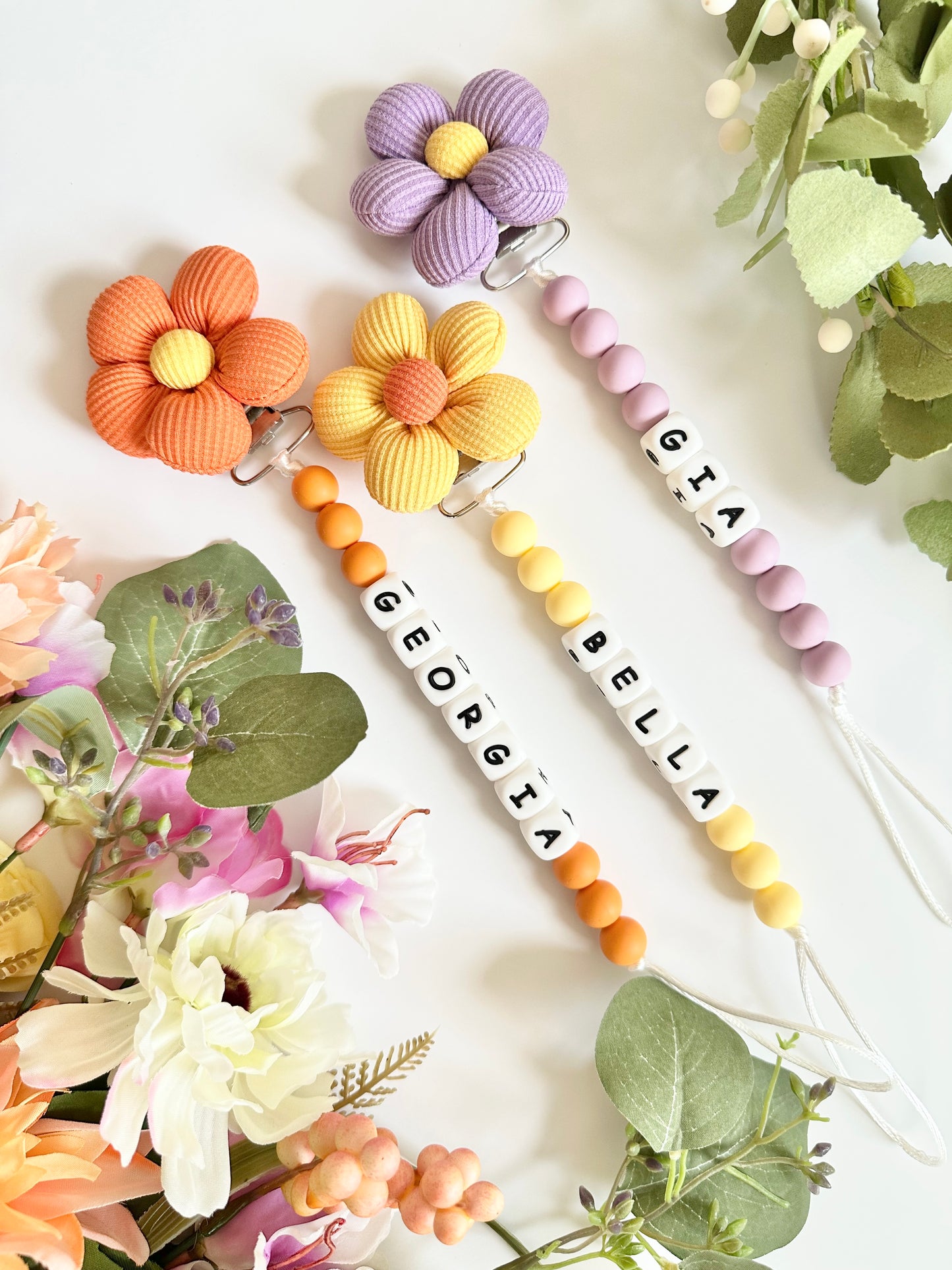 Custom Personalized Pacifier Clip | Pacifier Holder with Name