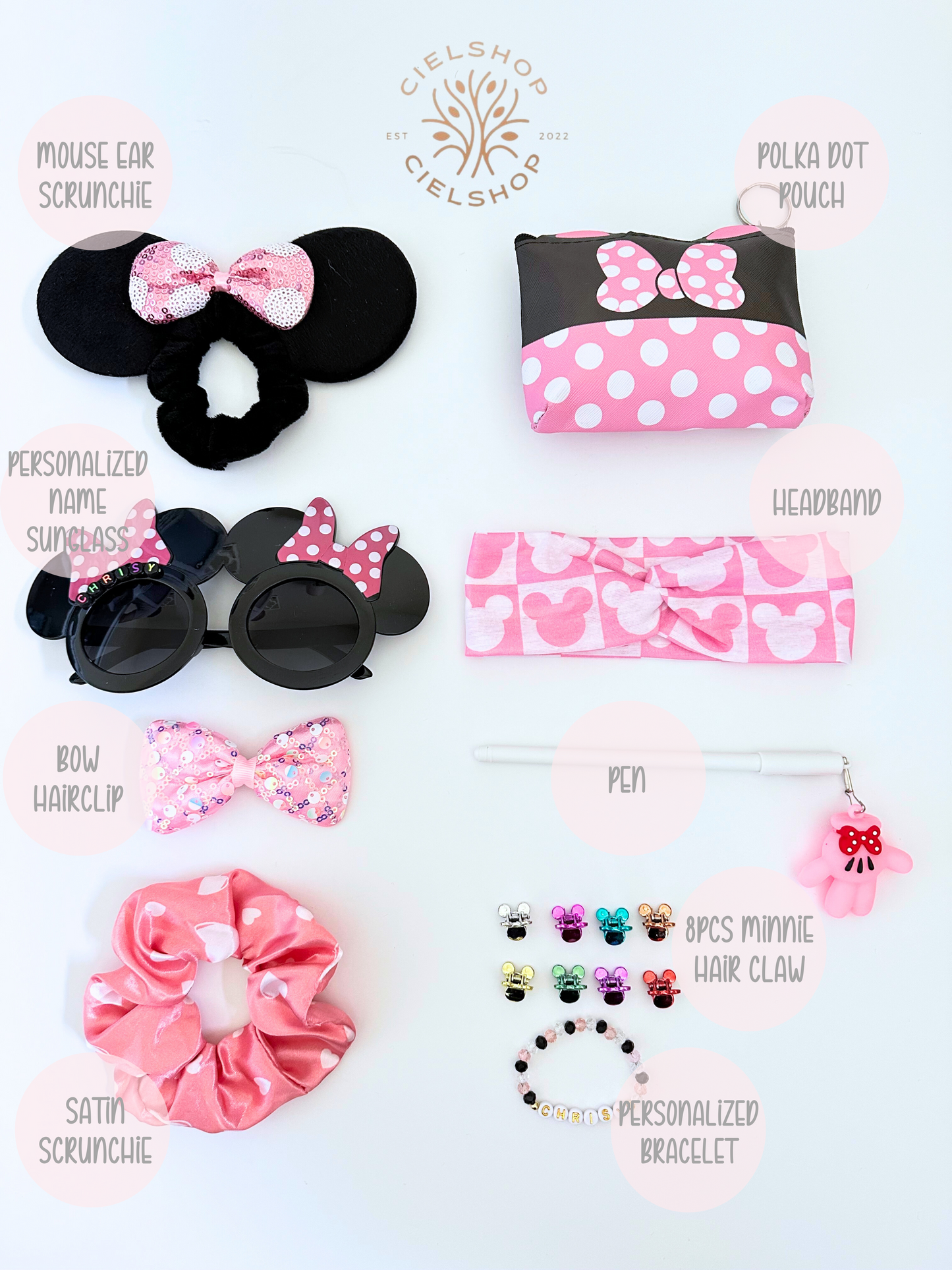 Custom 9pc Gift Set for Kids | Personalized Sunglass & Bracele