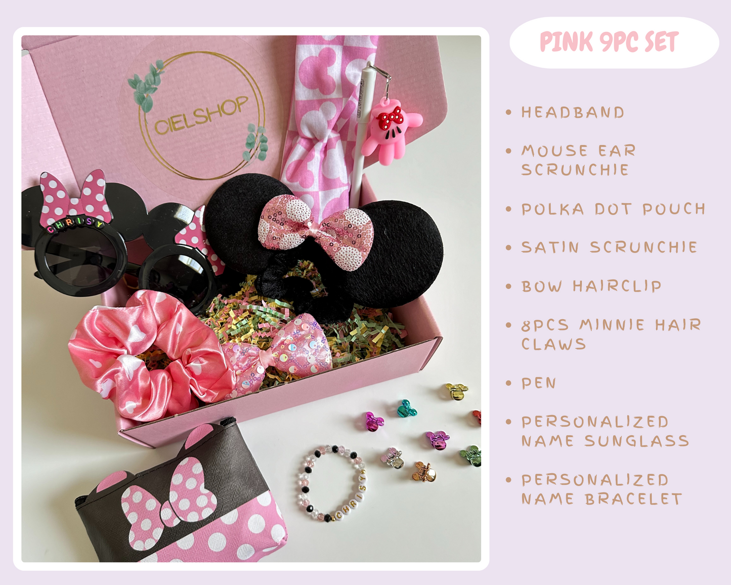 Custom 9pc Gift Set for Kids | Personalized Sunglass & Bracele