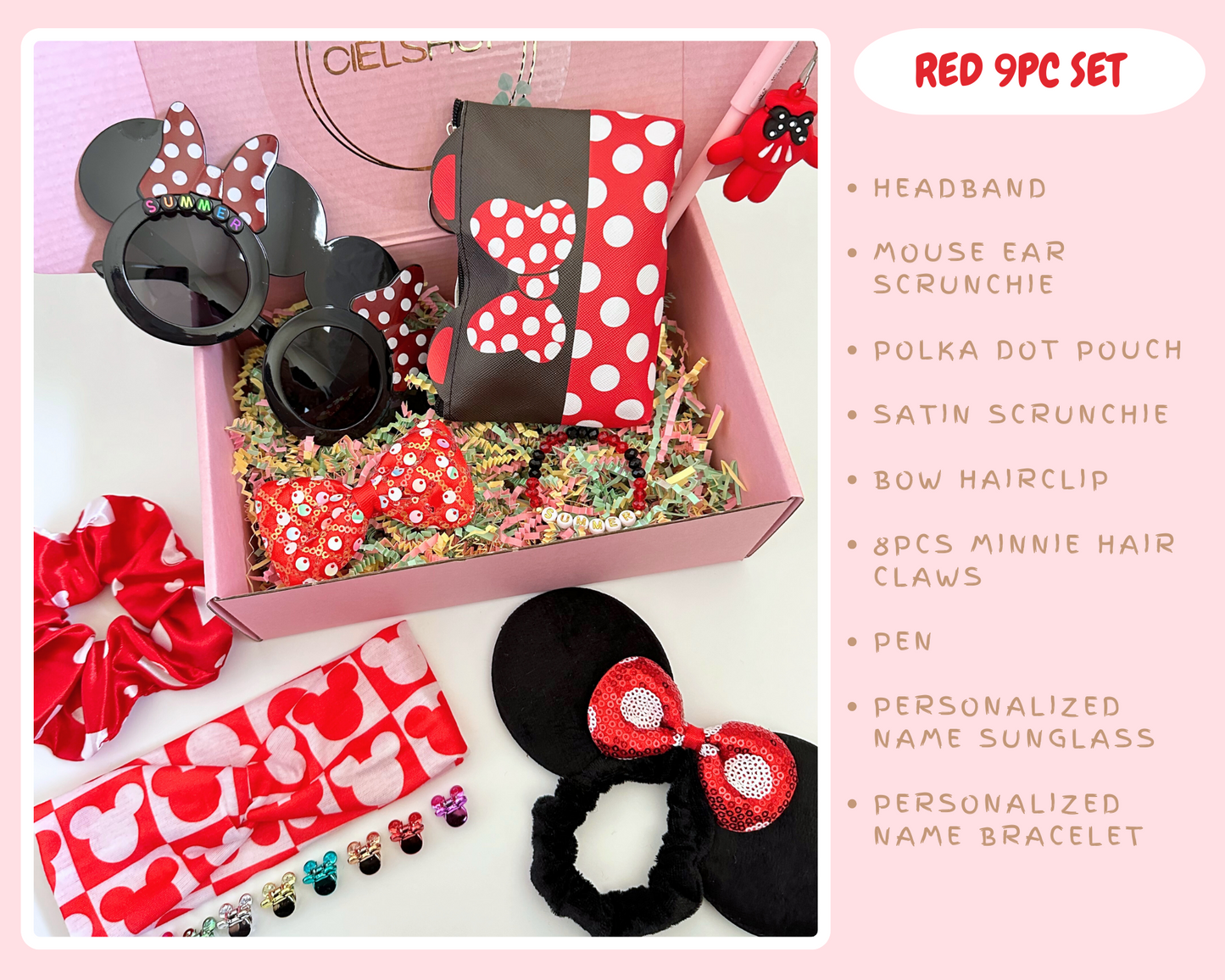 Custom 9pc Gift Set for Kids | Personalized Sunglass & Bracele