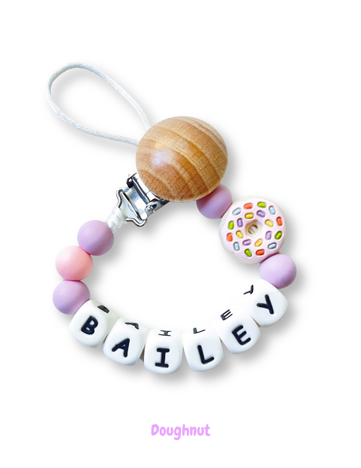 Personalized Pacifier Clip | Custom Newborn Pacifier Clip