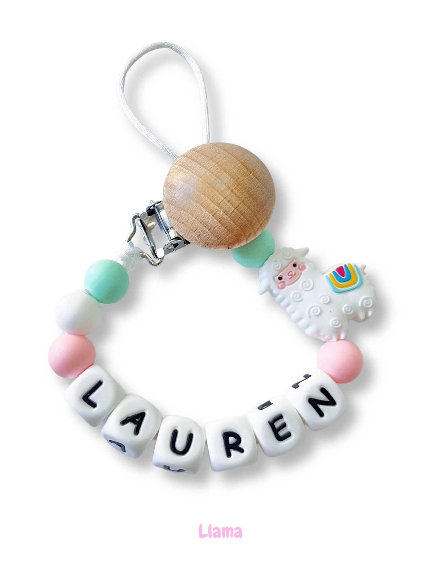 Personalized Pacifier Clip | Custom Newborn Pacifier Clip