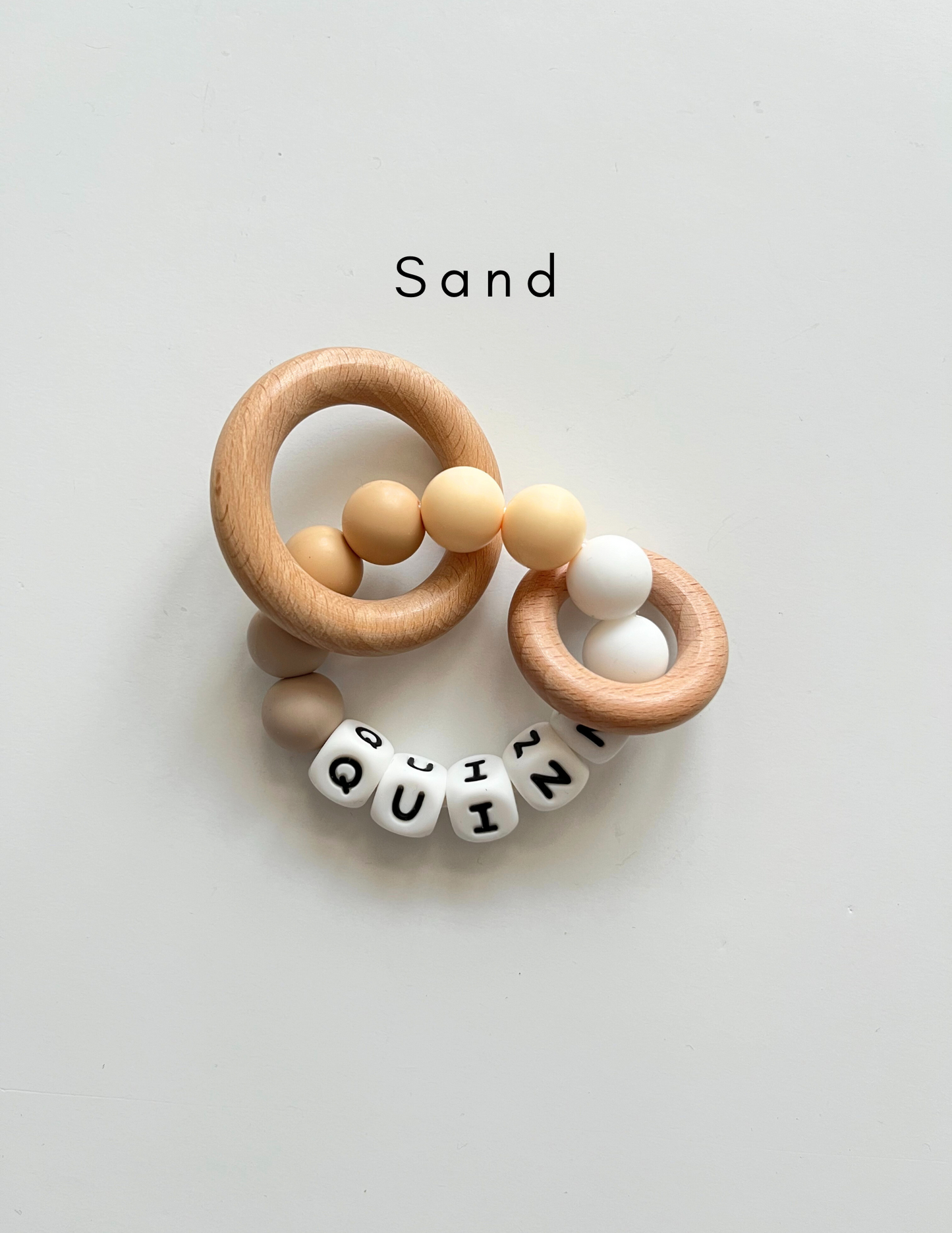 Personalized Silicone Rattle Ring