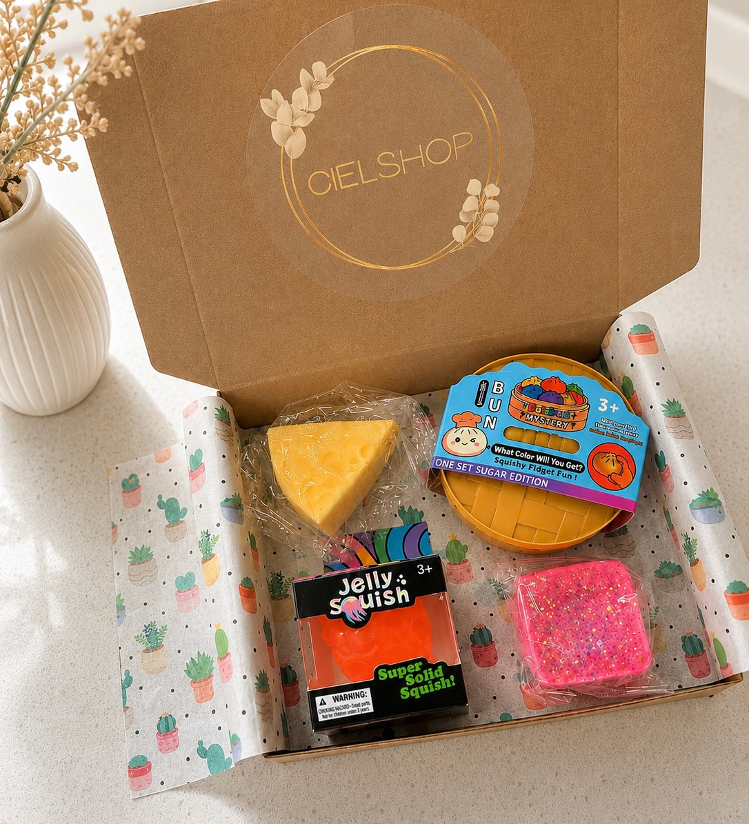 Mystery Squishy Box | Random Cute Fidget Surprise For Stress Relief And Play |  Collectible Sensory Toy Ages 3+ (Copy)