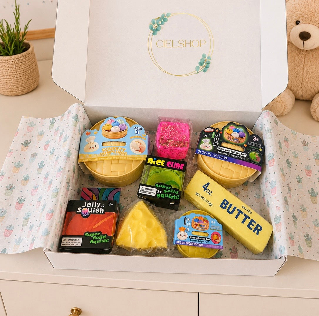Mystery Squishy Box | Random Cute Fidget Surprise For Stress Relief And Play |  Collectible Sensory Toy Ages 3+ (Copy)