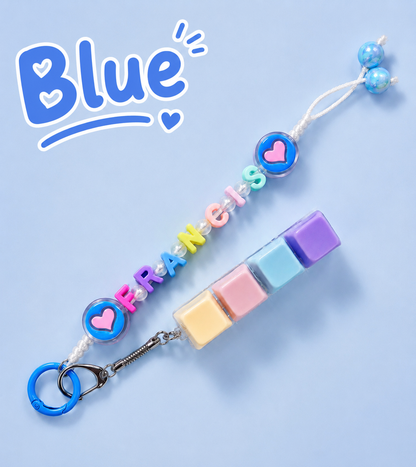 Personalized Name Clicker LED Light Fidget Keychain | Pastel Clicky Keyboard Fidget | Back to School Names | Backpack Name Charm