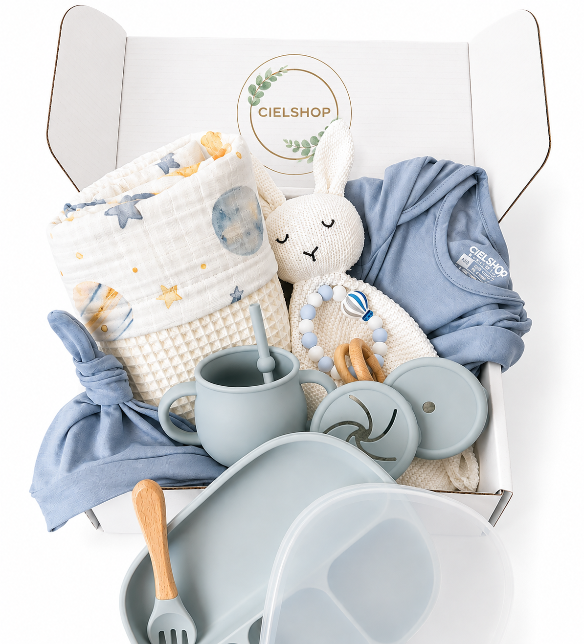 New Baby Gift Set | Newborn Gift Box (Beige)