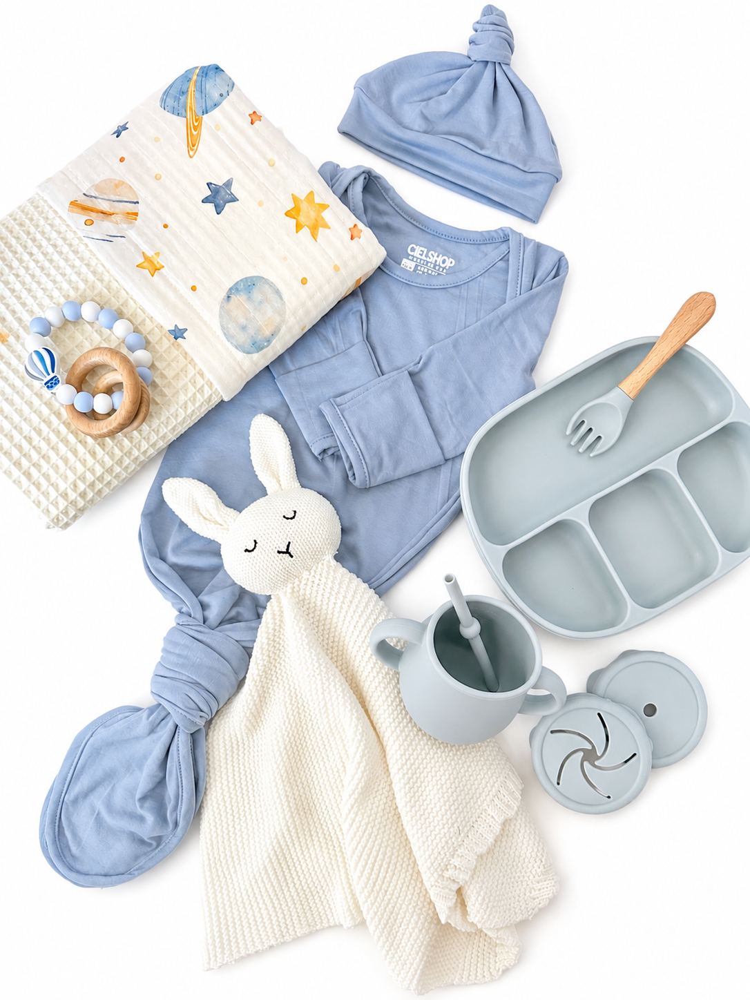New Baby Gift Set | Newborn Gift Box (Beige)