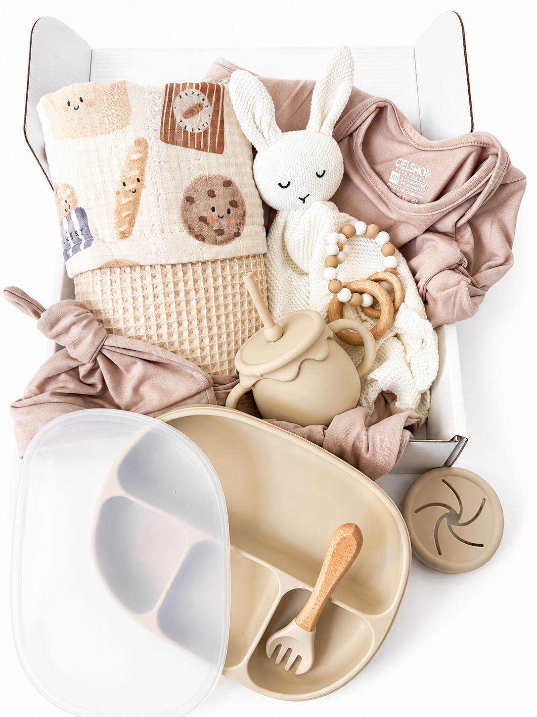New Baby Gift Set | Newborn Gift Box (Beige)