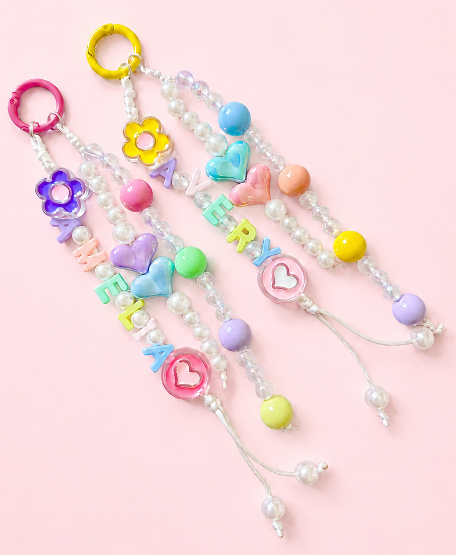 Personalized Backpack Name Charm | Back to School (Multi Yellow)