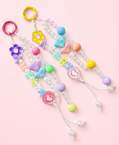 Personalized Backpack Name Charm | Back to School (Multi Yellow)