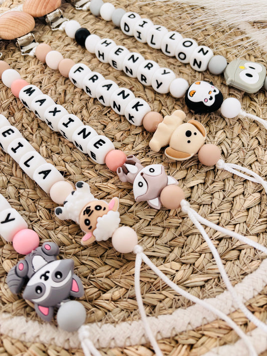 Pacifier Clip Personalized | Custom Binky | Pacifier Holder With Name