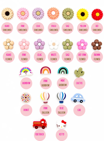 Personalized Pacifier Clip Set | Custom Name Binky Holder