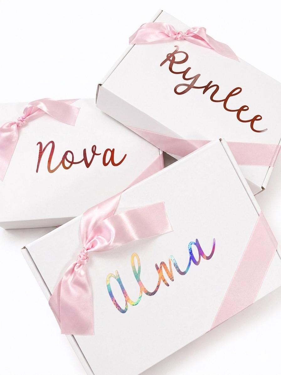 Personalized Gift Box For Little Girls | Birthday Gift Set | Personalized Bracelet
