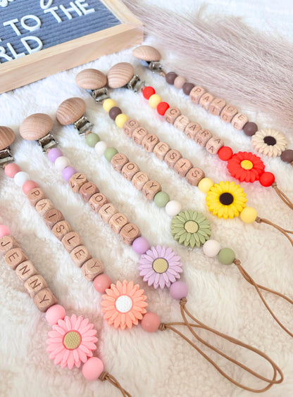 Personalized Pacifier Clip | Custom Binky | Pacifier Holder With Name